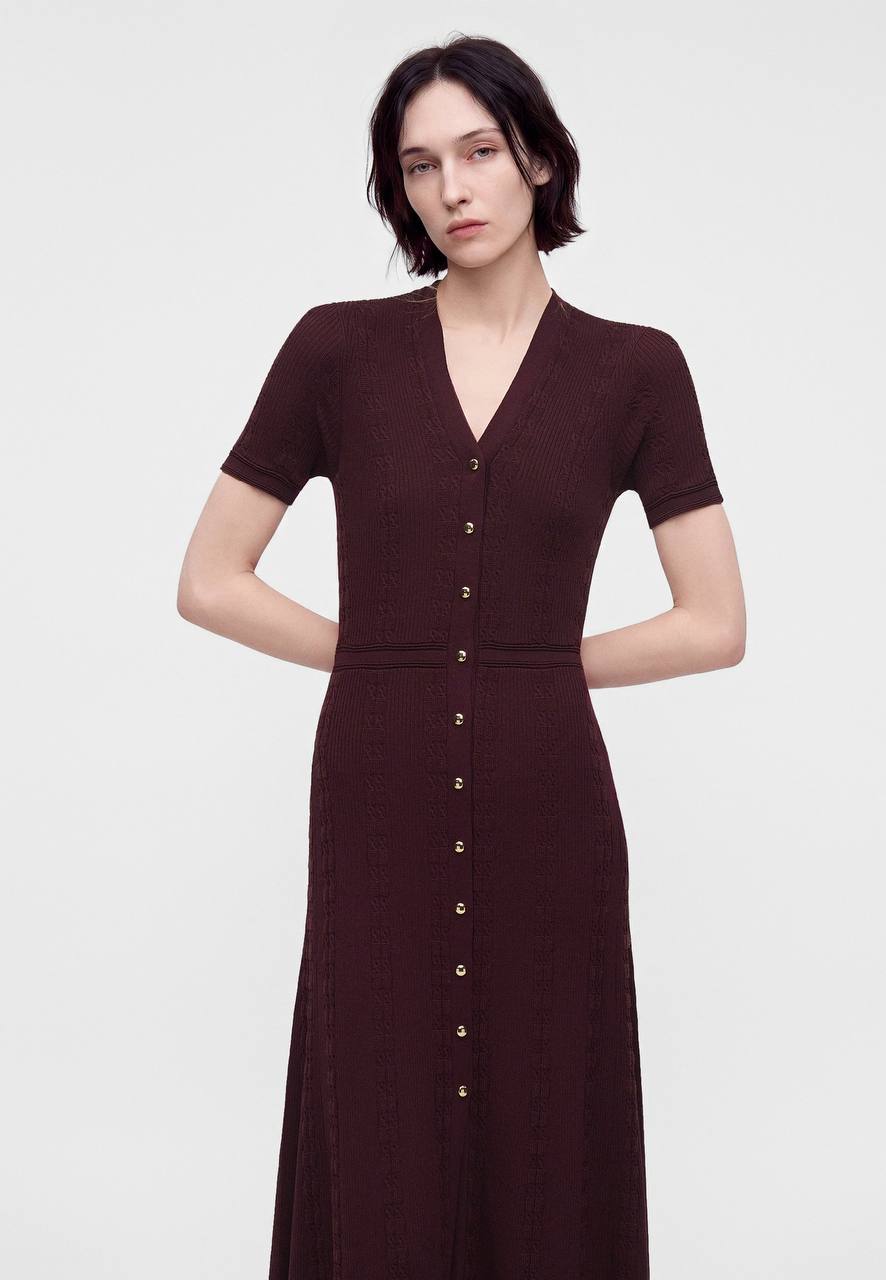 MJ Knit Maxi Dress in Viscose Blend
