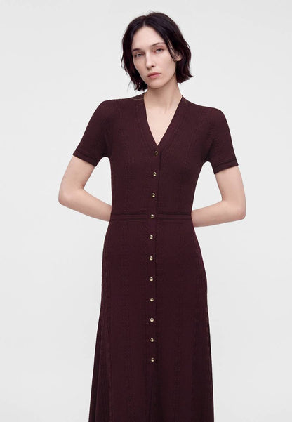 MJ Knit Maxi Dress in Viscose Blend