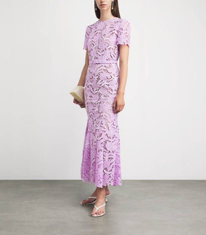 SP Lilac Lace Midi Dress