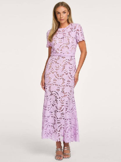 SP Lilac Lace Midi Dress
