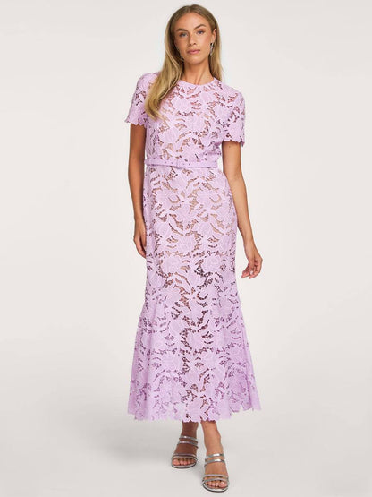 SP Lilac Lace Midi Dress
