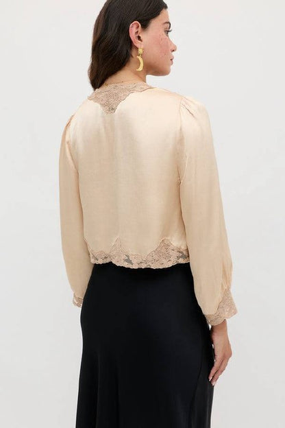 RX Tove Satin Jacquard Top
