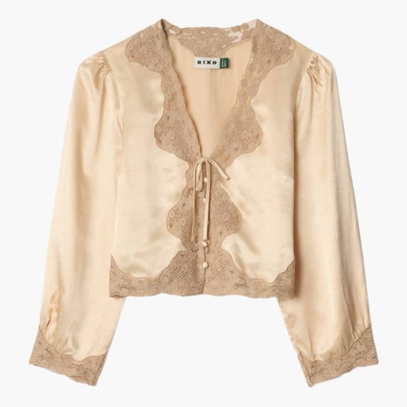 RX Tove Satin Jacquard Top