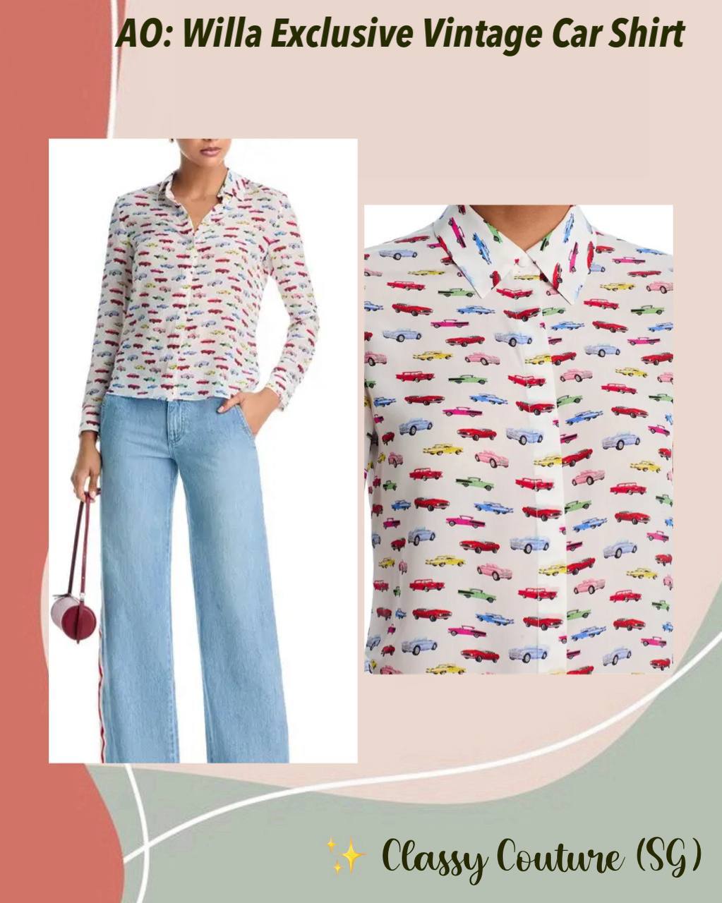 AO Willa Exclusive Vintage Car Shirt