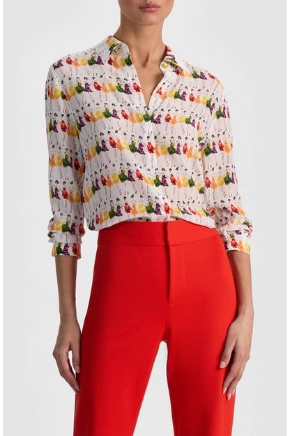 AO Willa Staceface Silk Shirt