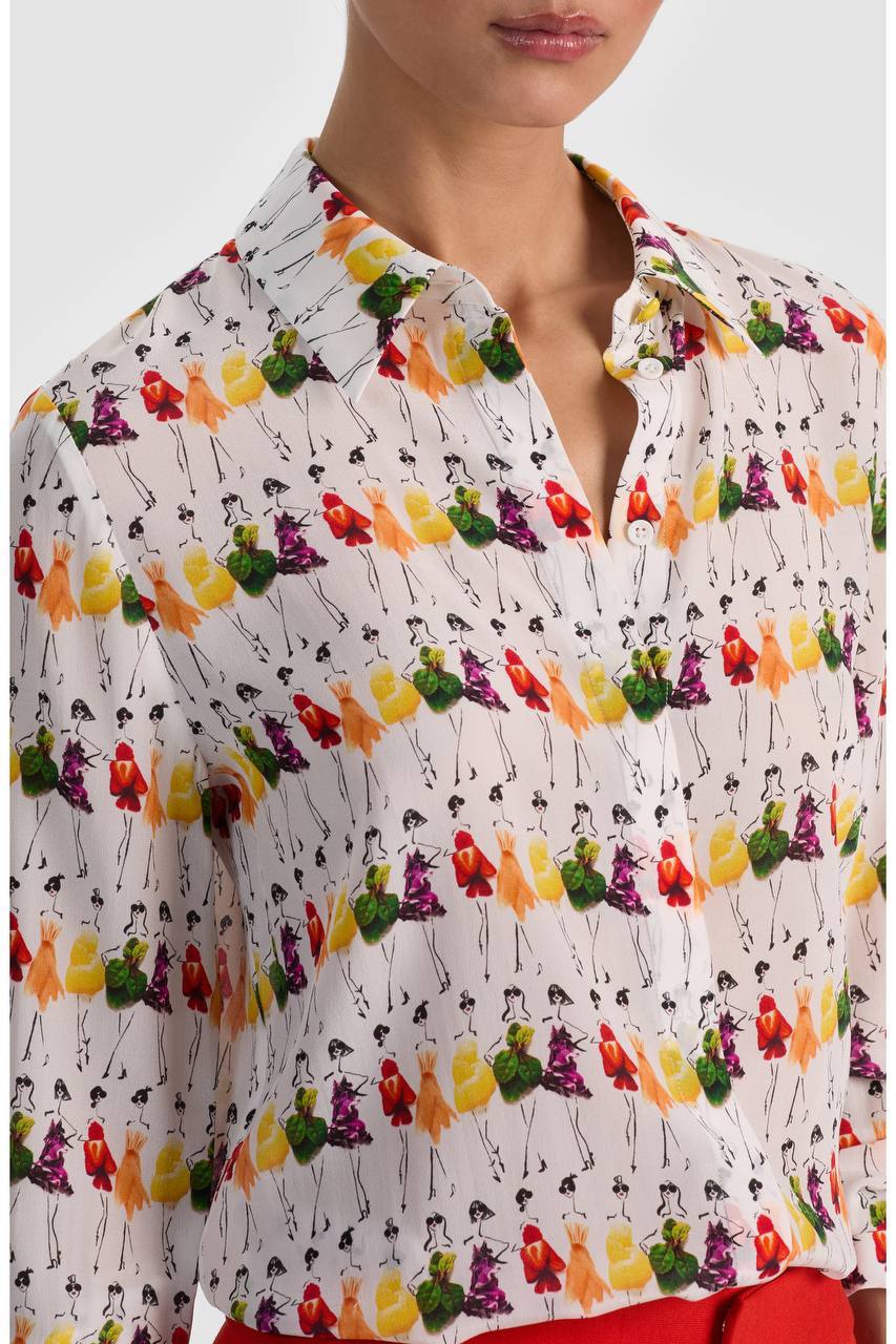 AO Willa Staceface Silk Shirt