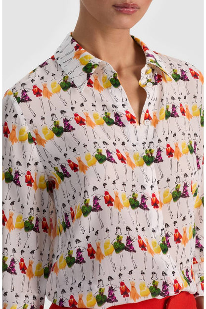 AO Willa Staceface Silk Shirt