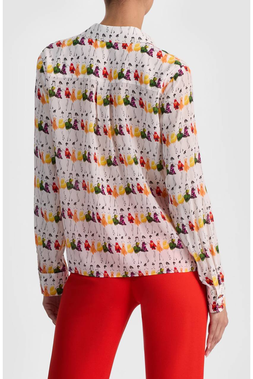 AO Willa Staceface Silk Shirt