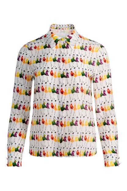 AO Willa Staceface Silk Shirt