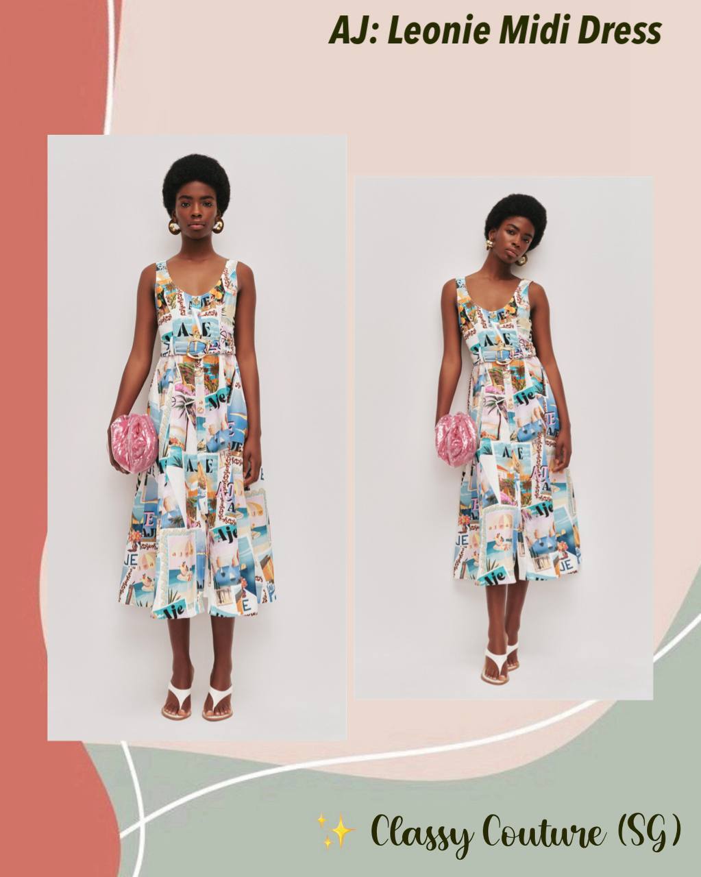 AJ Leonie Midi Dress