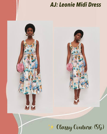 AJ Leonie Midi Dress