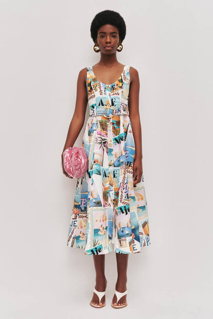 AJ Leonie Midi Dress