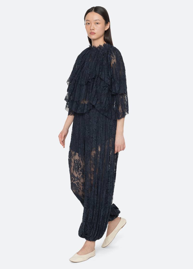 SE Sharleen Lace Top | Long Sleeve Top | Pants