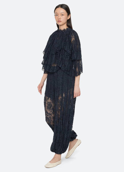SE Sharleen Lace Top | Long Sleeve Top | Pants