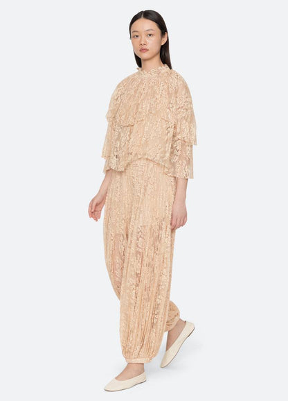 SE Sharleen Lace Top | Long Sleeve Top | Pants