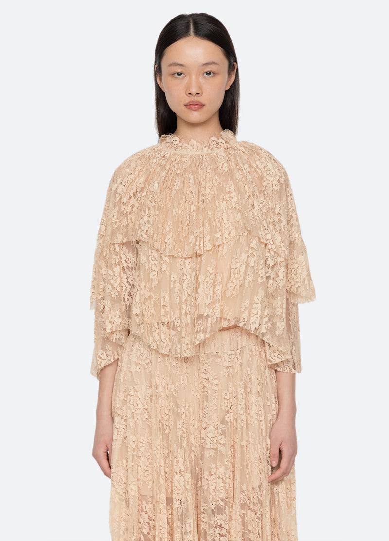 SE Sharleen Lace Top | Long Sleeve Top | Pants