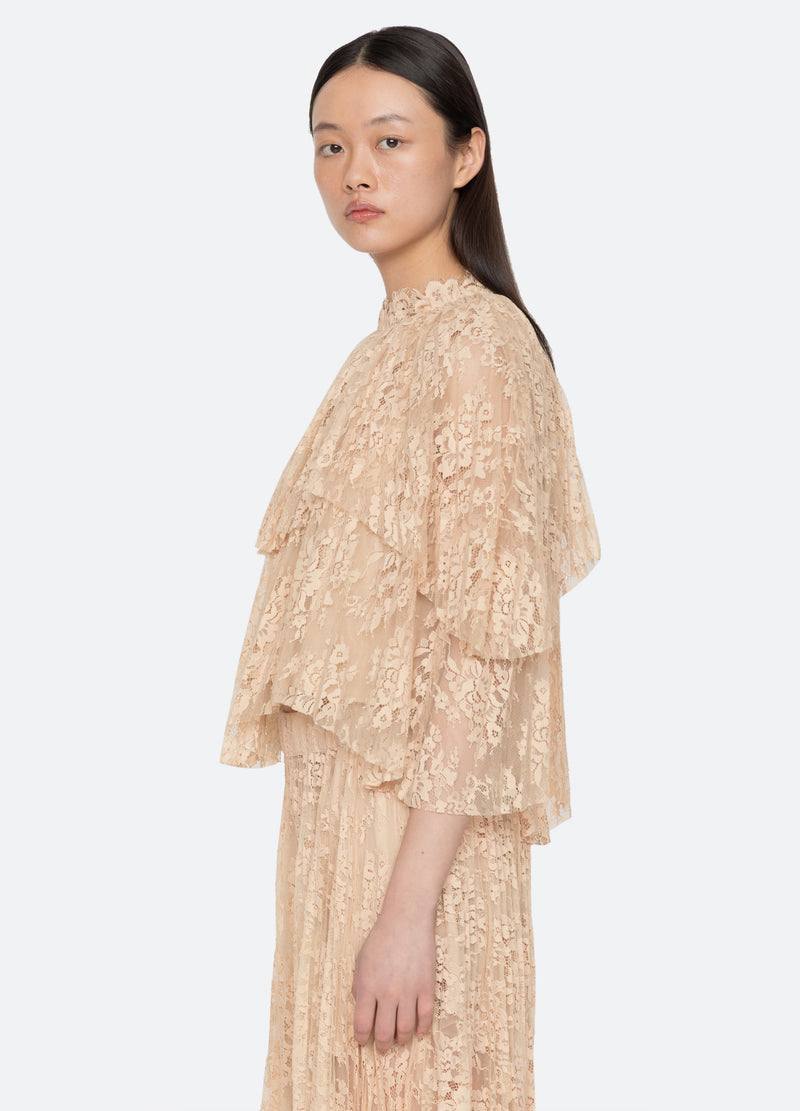 SE Sharleen Lace Top | Long Sleeve Top | Pants