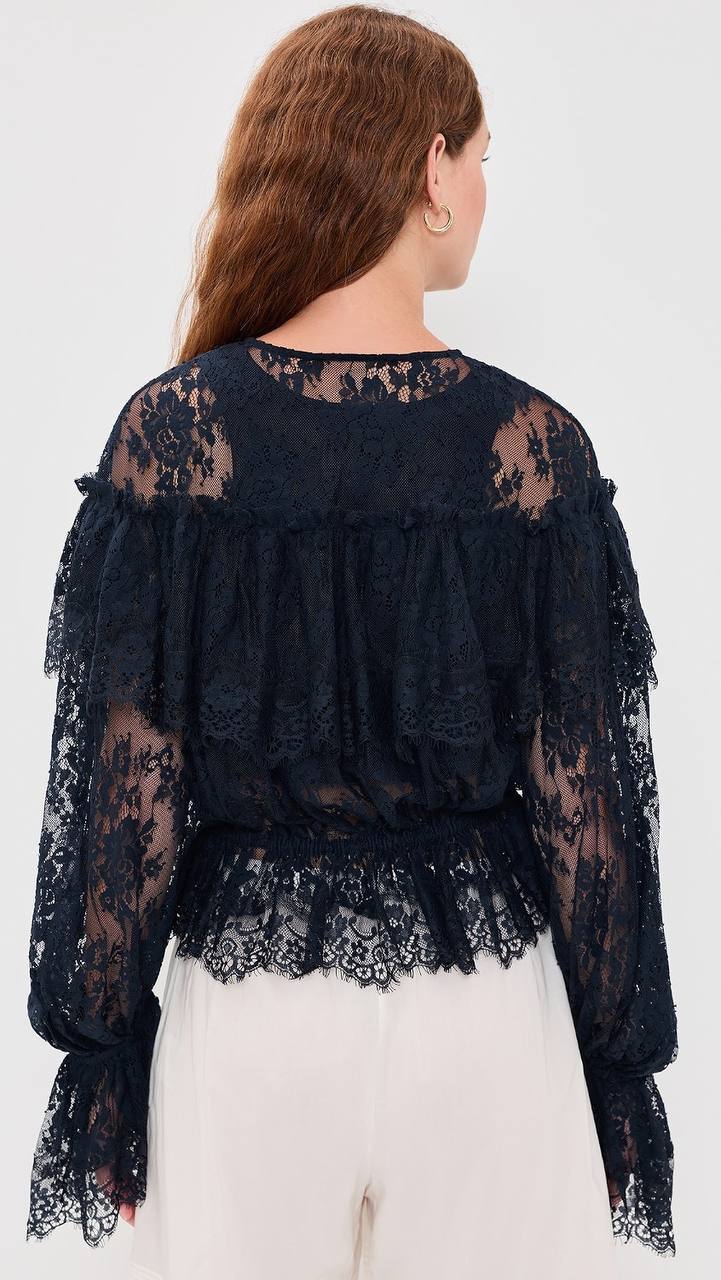 SE Sharleen Lace Top | Long Sleeve Top | Pants