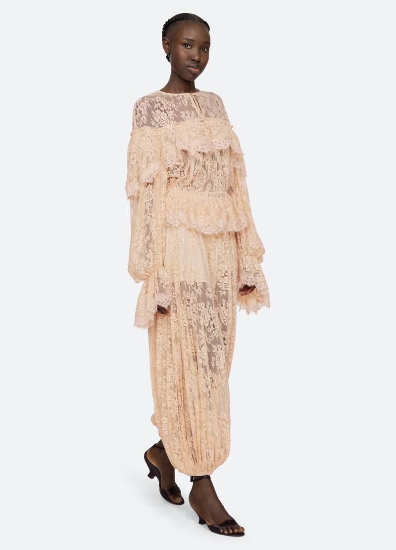 SE Sharleen Lace Top | Long Sleeve Top | Pants