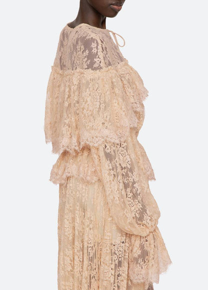 SE Sharleen Lace Top | Long Sleeve Top | Pants