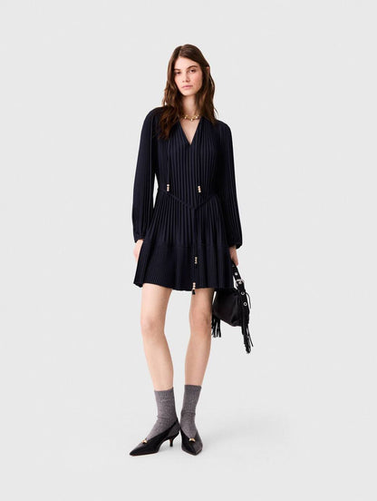 MJ Short Pleated Mini Dress
