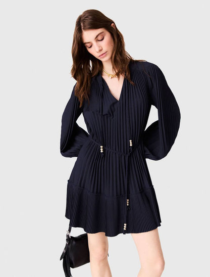 MJ Short Pleated Mini Dress