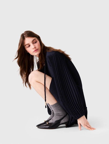 MJ Short Pleated Mini Dress