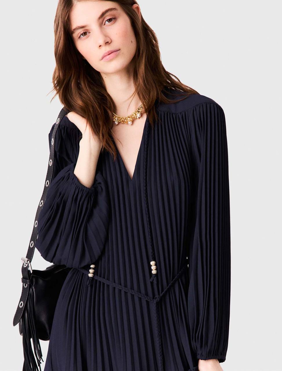 MJ Short Pleated Mini Dress