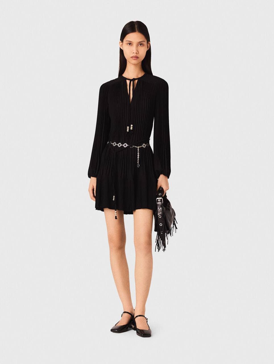 MJ Short Pleated Mini Dress