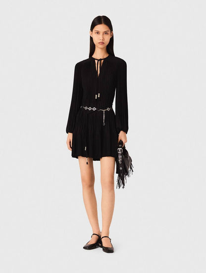 MJ Short Pleated Mini Dress