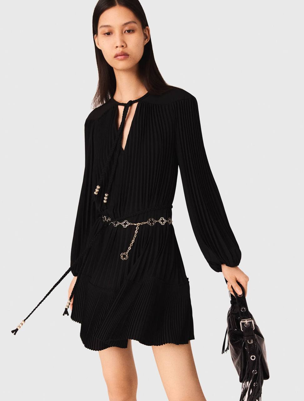 MJ Short Pleated Mini Dress