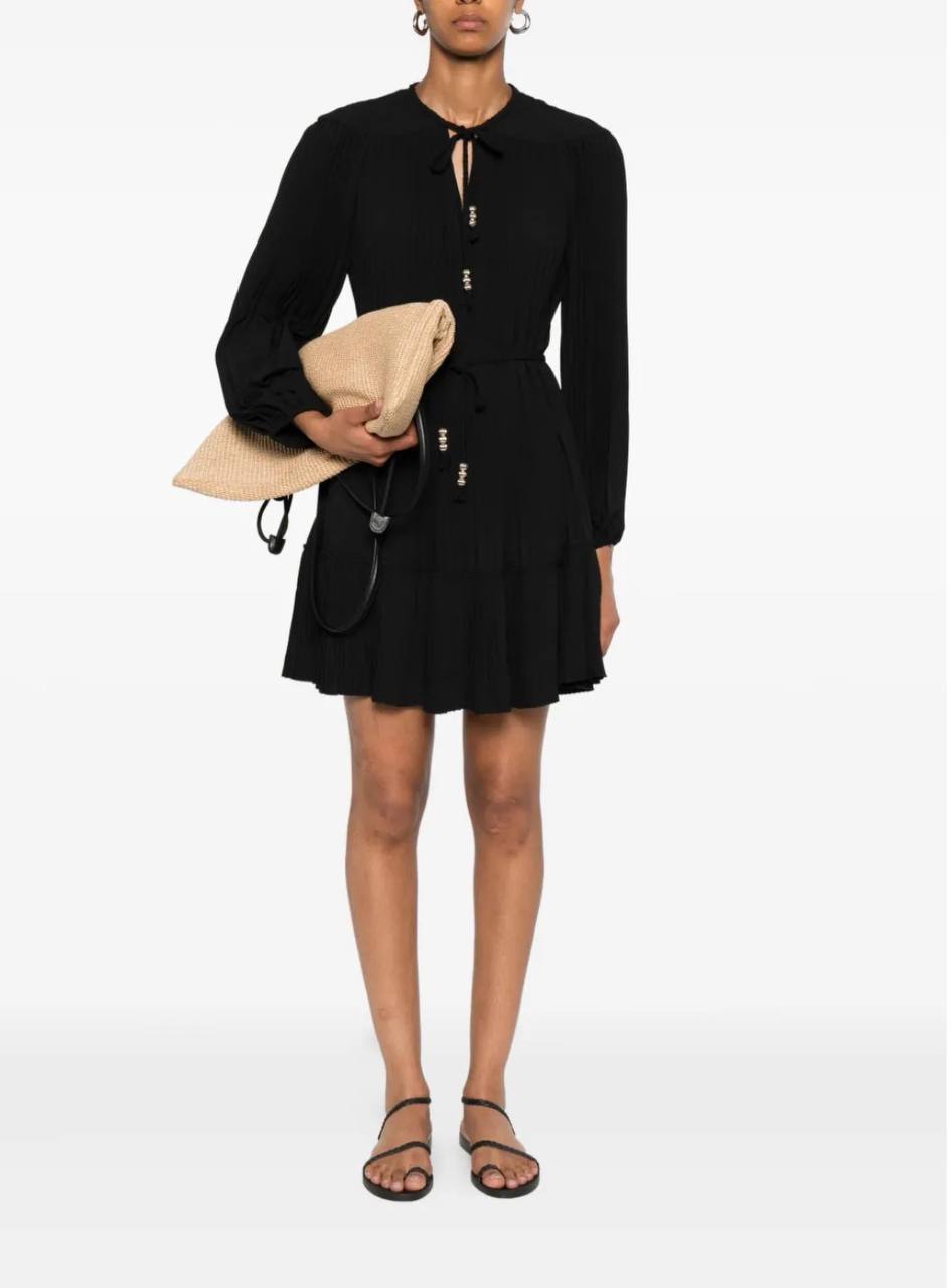 MJ Short Pleated Mini Dress