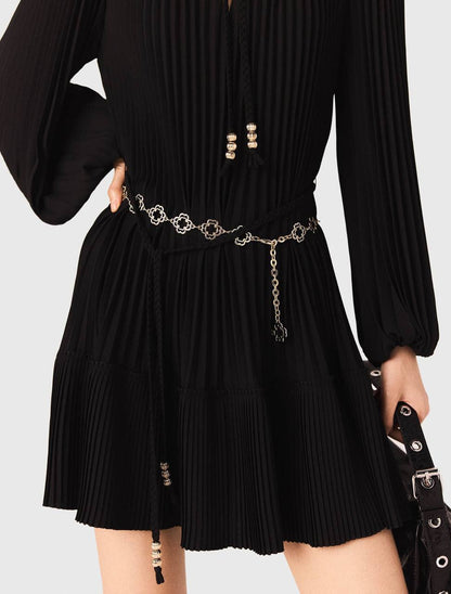MJ Short Pleated Mini Dress