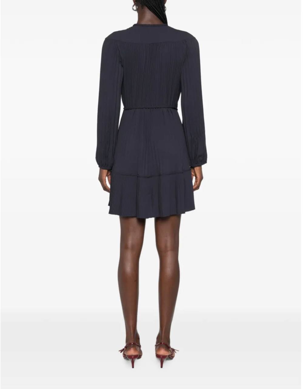 MJ Short Pleated Mini Dress