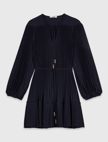 MJ Short Pleated Mini Dress