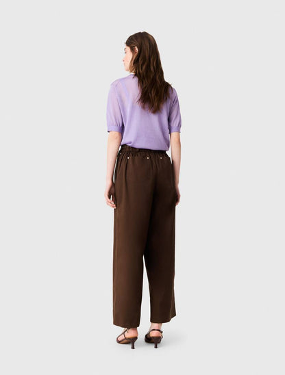 MJ Wide Leg Cotton Trousers