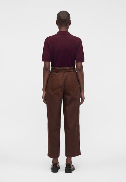 MJ Wide Leg Cotton Trousers