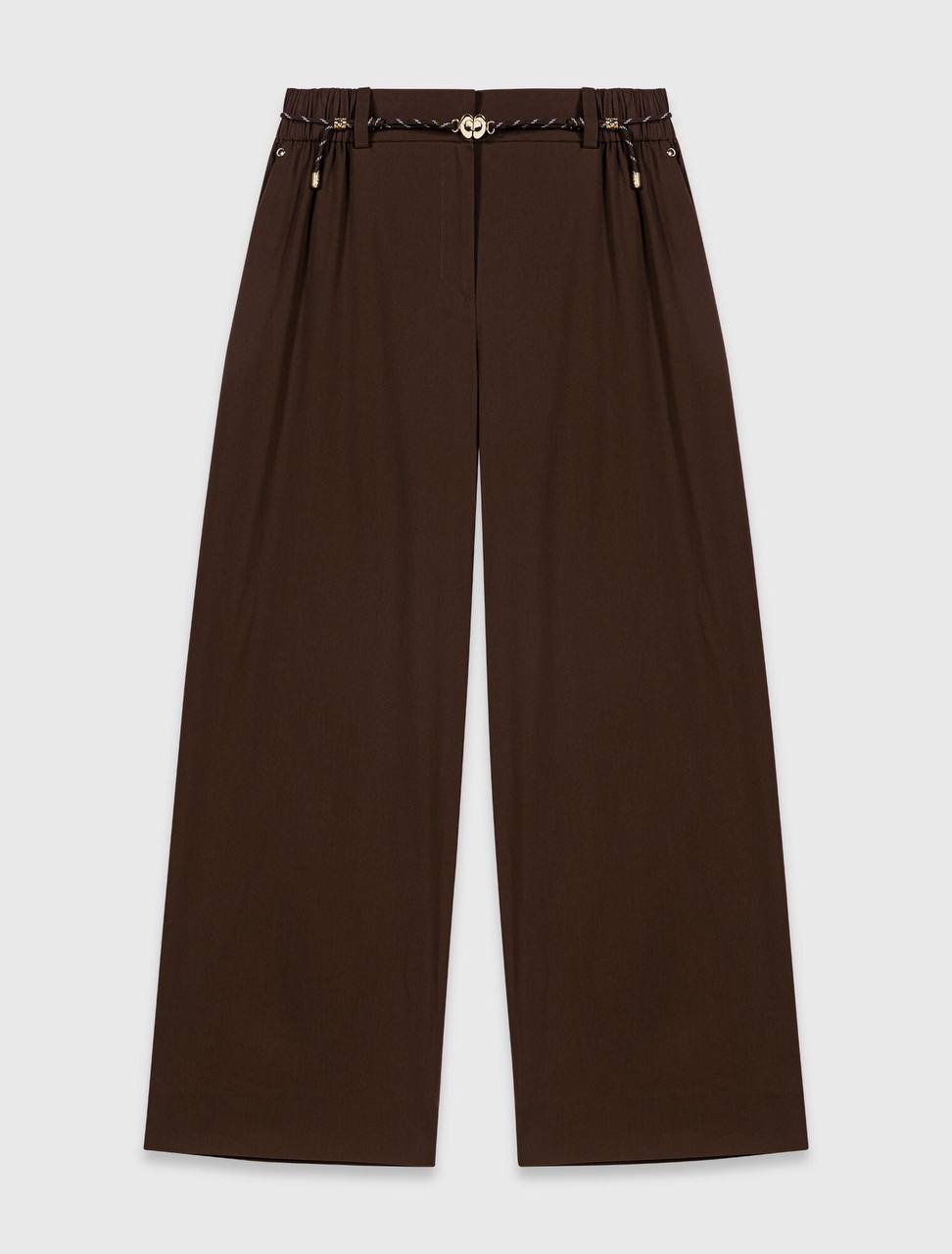 MJ Wide Leg Cotton Trousers