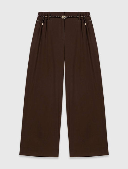 MJ Wide Leg Cotton Trousers