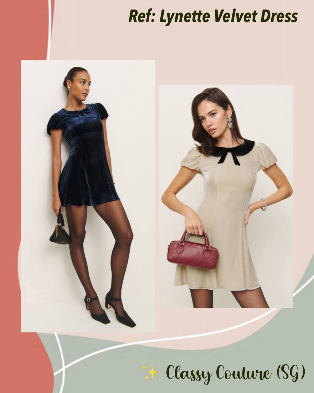 Ref Lynette Velvet Dress