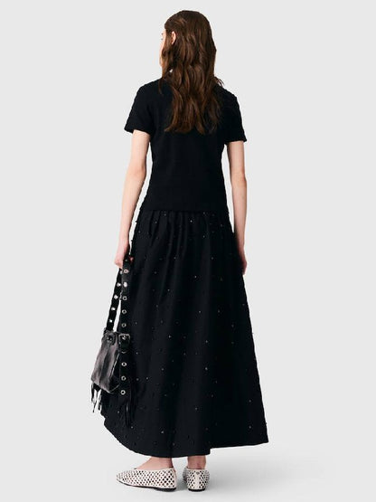 MJ Removable Beaded Collar T-Shirt