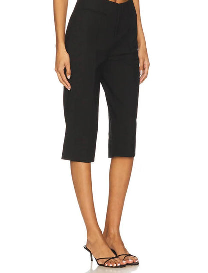 SE Elisa Vest with Detachable Scarf Cape | Cropped Capri Pant | Wool-blend Set