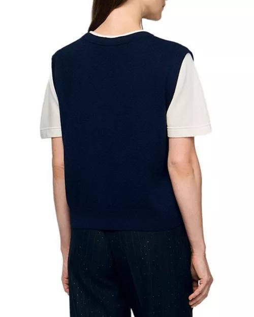 SD Eurie Argyle Layered Effect Jumper T-Shirt