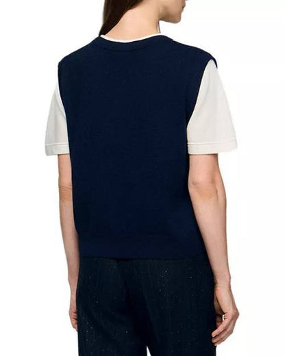SD Eurie Argyle Layered Effect Jumper T-Shirt