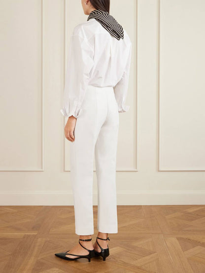 TOT Wool and Silk Slim Pants