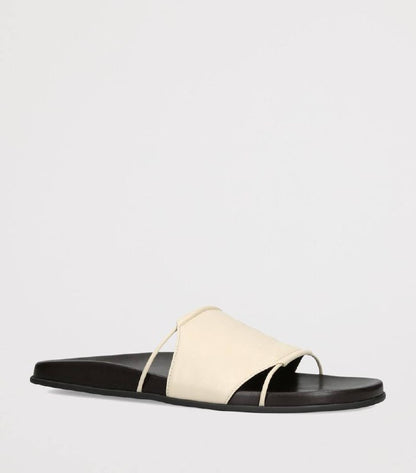 TR Vivienne Flat Leather Slide Sandals