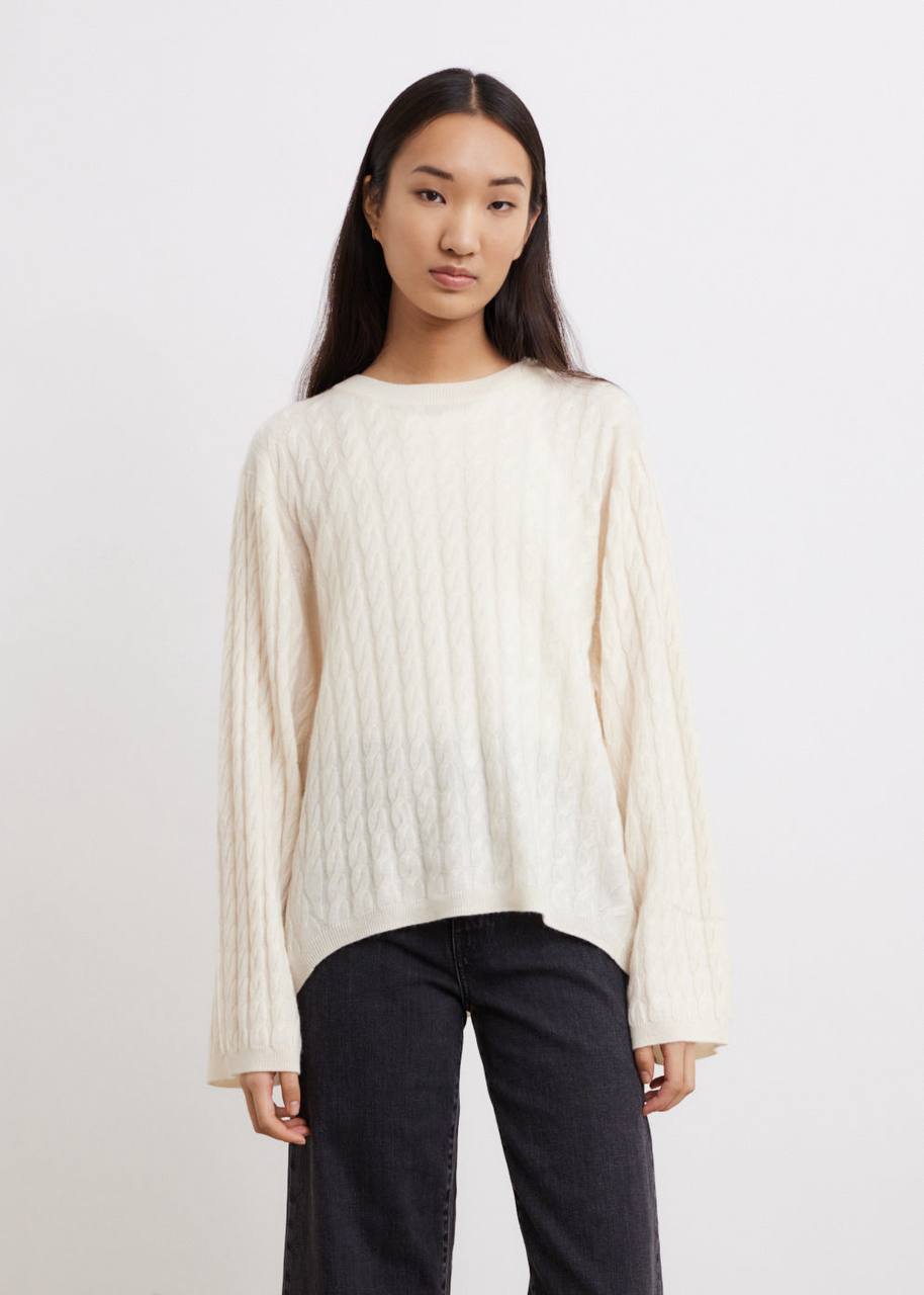 TOT Cashmere Cable-Knit Sweater