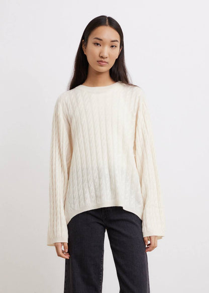 TOT Cashmere Cable-Knit Sweater