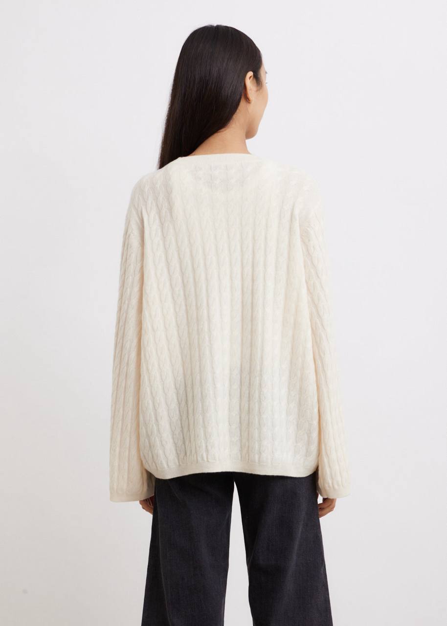 TOT Cashmere Cable-Knit Sweater