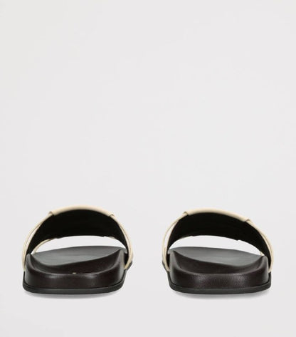 TR Vivienne Flat Leather Slide Sandals